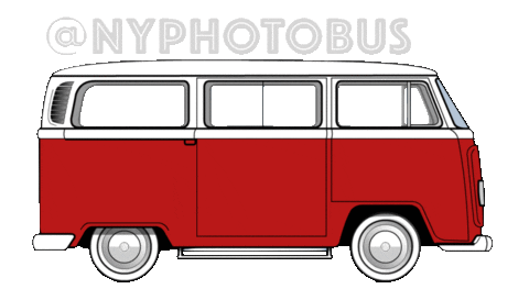 nyphotobus giphyupload van volkswagen samba Sticker