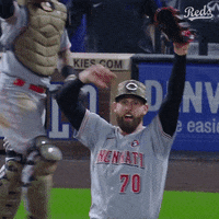 Baseball Hat Tip GIF by Cincinnati Reds