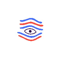 Lost Paradise Eye Sticker by Finely Tuned
