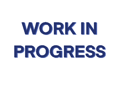 Work In Progress Sticker by achtpunktdrei