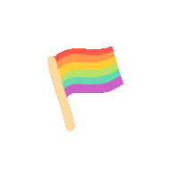 elbarochadesigns rainbow gay pride queer Sticker