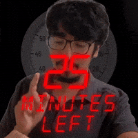 25 minutes left