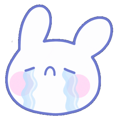 Sad Bunny Sticker by paulapastela