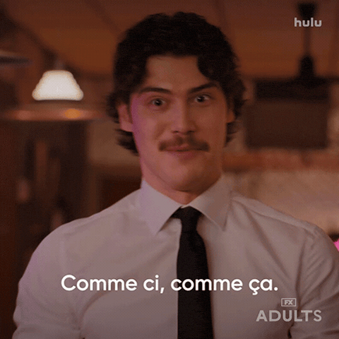 Meh French GIF by Adults