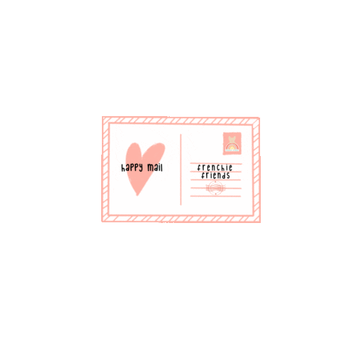 frenchiefriendsbrand giphyupload frenchie happy mail frenchie friends Sticker