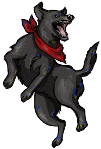 pasalochancho dog chile justice black dog Sticker