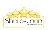 SharpLoan stars home house realestate Sticker