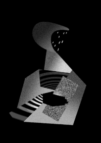 black and white art GIF by Hronotop Graphic
