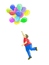 Ballon Flying Sticker