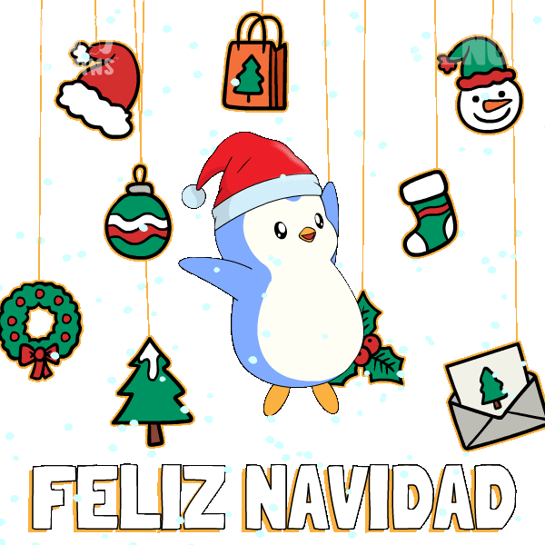 Merry Christmas Sticker by Pudgy Penguins