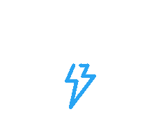 DameVanCo electricity bolt charge battery Sticker