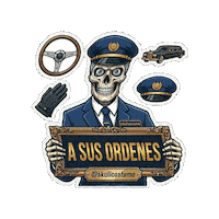 Skull Preparado Sticker