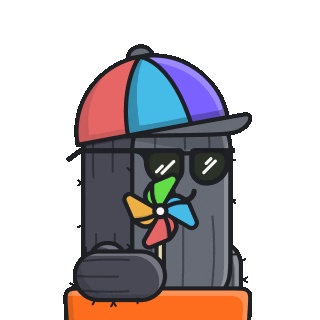esccity giphyupload cactus pinwheel esccity Sticker