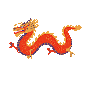 Rhank dragon chinesse rhanks Sticker