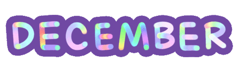 December Month Sticker by chasamary