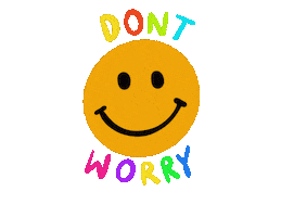 No Worries Smile Sticker by Demic
