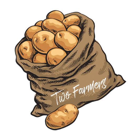 TwoFarmersCrisps giphyupload handmade potatoes plasticfree Sticker