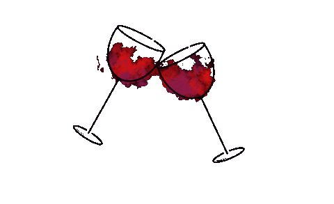 Wineglasses Sticker