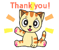 Happy Thank-You Sticker by My Girly Unicorn