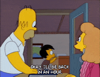 looking in homer simpson GIF