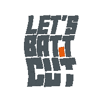 Lets Batt Cut Sticker by Battipav