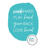 Work Hard Sticker by Main Key Realty