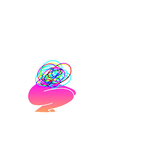dibugabu fall color walk doodle GIF