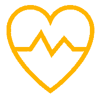 Ascension_Org love heart yellow hearts Sticker