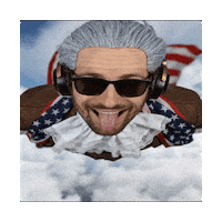 Flying American Sticker