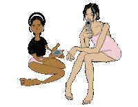 Art Girl Sticker