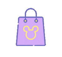 coresdamagia disney shop bag buy Sticker