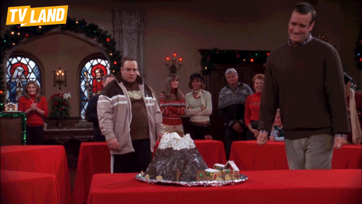 king of queens volcano cake GIF by TV Land