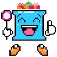 happy pixel Sticker by Blibli.com