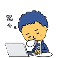 work sleeping STICKER by imoji