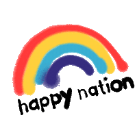 Rainbow Sticker by happy nation
