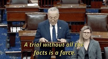 news impeachment senate trial chuck schumer GIF