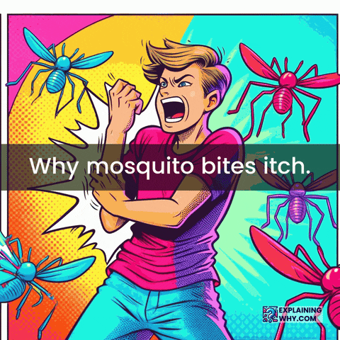 Mosquito Bite Itching GIF by ExplainingWhy.com