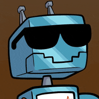 VeeFriends wow sunglasses surprised robot GIF