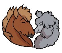 Dog Horse Sticker