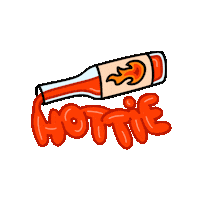 caracaranyc hot sauce lilys bach hottie sauce Sticker
