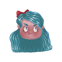 Girl Smile Sticker