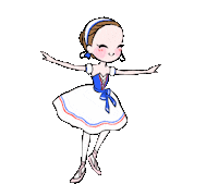 panmochiko かわいい panmochiko ballerinaダンス女の子バレエバレリーナ踊るかわいいkawaii パンもち子ぱんもちこpanmochiko Sticker
