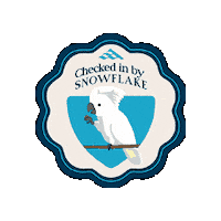 Bird Snowflake Sticker by conquistadorresort