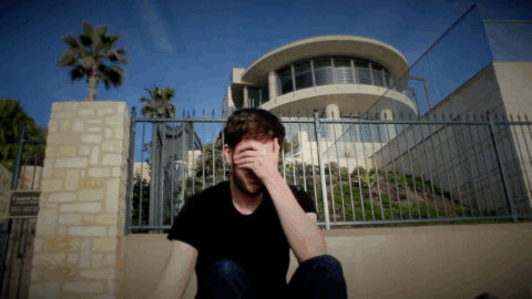 sad yoga GIF by Yevbel