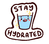 Water Drinking Sticker by sleepiest