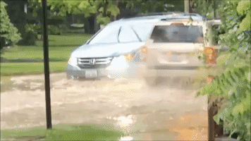 Flash Floods Hit Illinois's Libertyville After Storm