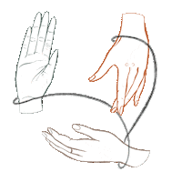 hands preach Sticker by Luisa Eloisa