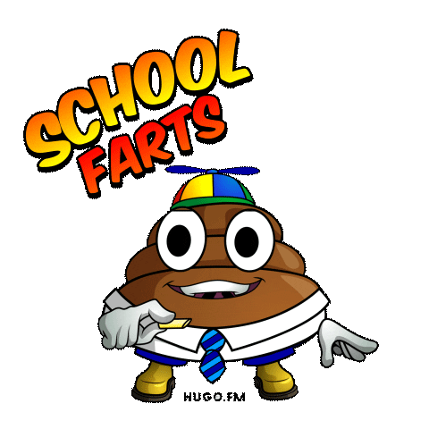 Happy School Sticker by Hugo.fm