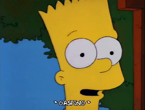 Scared Season 3 GIF by The Simpsons