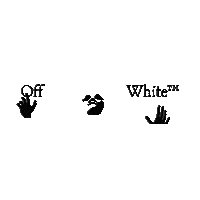 off____white floating off-white Sticker